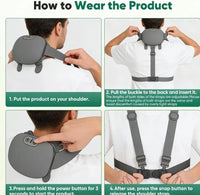 4D Hand-Grip Neck & Shoulder Massager Glower Steps